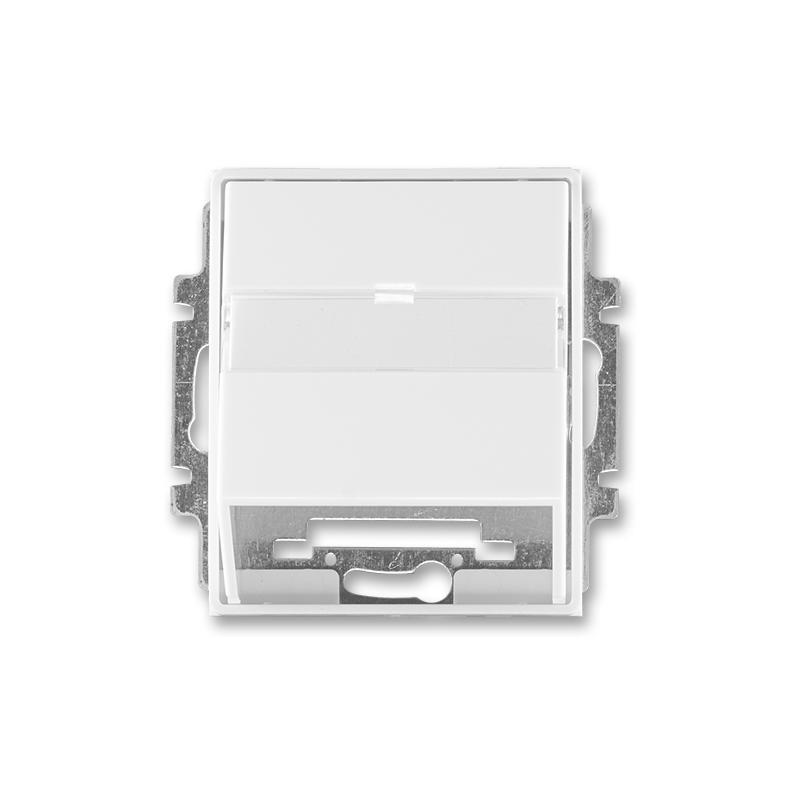 ABB 5014E-A00100 03 Kryt zásuvky komunikační s popisovým polem, bílá / bílá