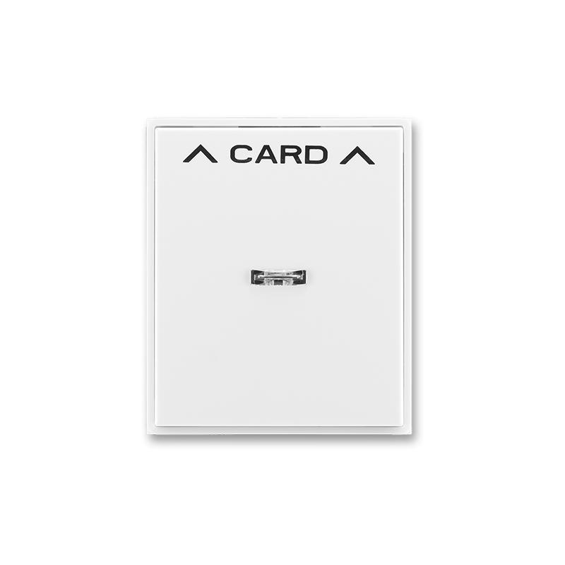 ABB 3559E-A00700 03 Kryt spínače kartového, s čirým průzorem, s potiskem, bílá / bílá