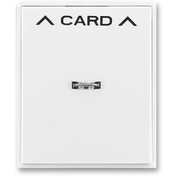ABB 3559E-A00700 03 Kryt spínače kartového, s čirým průzorem, s potiskem, bílá / bílá