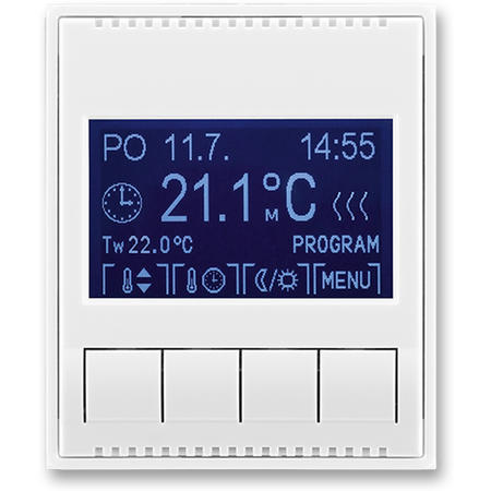 ABB 3292E-A10301 03 Termostat univerzální programovatelný (ovládací jednotka), bílá/bílá
