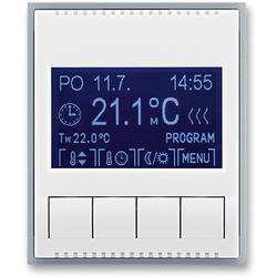 ABB 3292E-A10301 04 Termostat univerzální programovatelný (ovládací jednotka), bílá/ledová šedá
