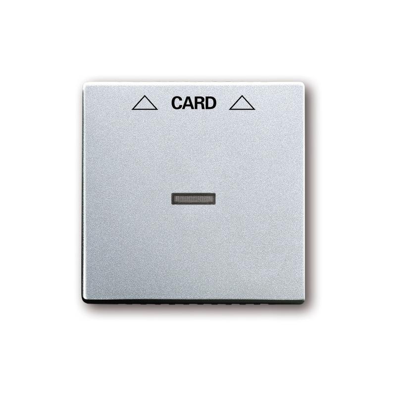 ABB 2CKA001710A3670 Kryt spínače kartového, s čirým průzorem, hliníková stříbrná