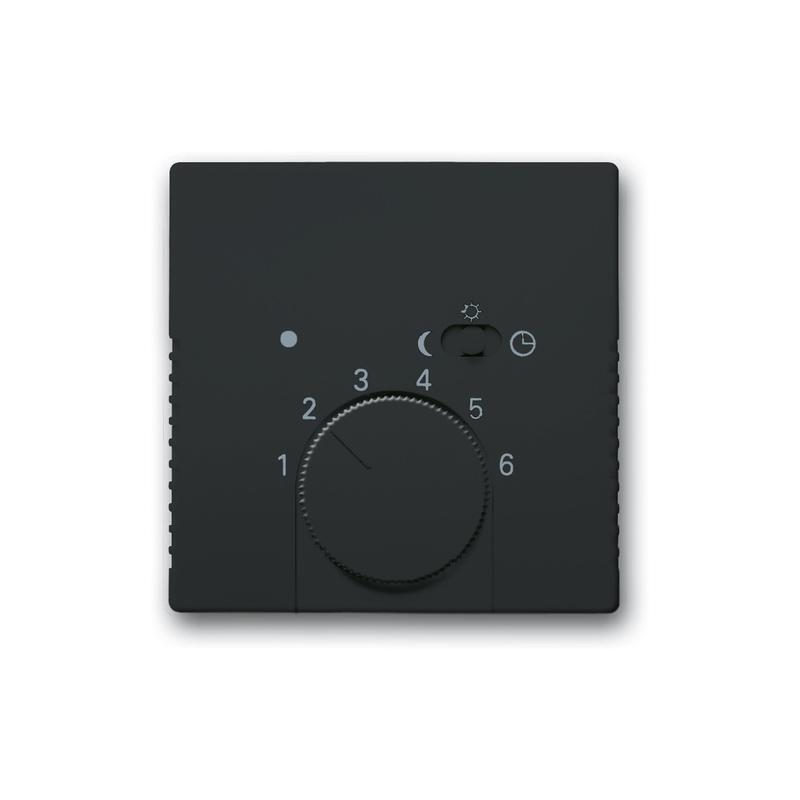 ABB 2CKA001710A3630 Kryt termostatu, s otočným ovladačem a posuvným přepínačem, antracitová