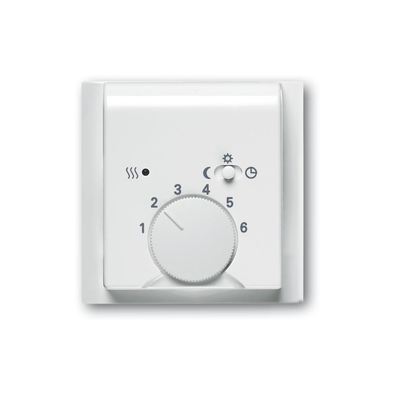 ABB 2CKA001710A3577 Kryt termostatu prostorového, s otočným ovládáním, alpská bílá