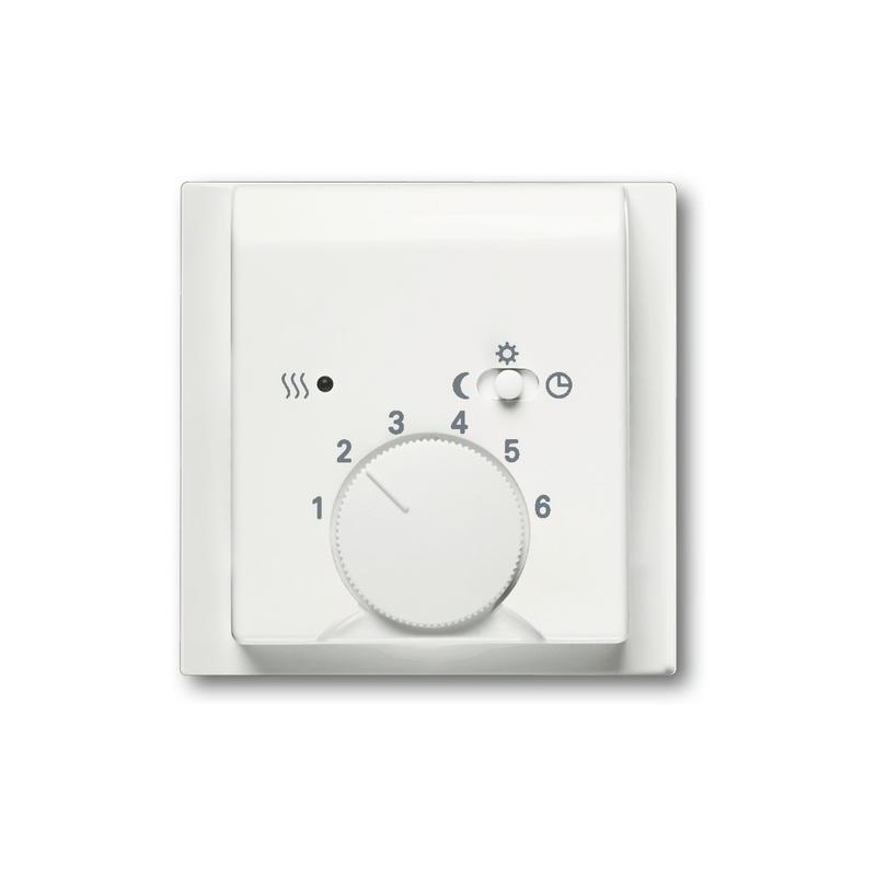 ABB 2CKA001710A3924 Kryt termostatu prostorového, s otočným ovládáním, mechová bílá