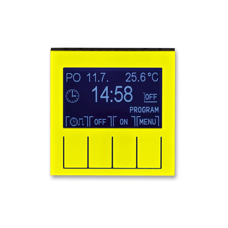 ABB 3292H-A20301 64 Hodiny spínací programovatelné (ovládací jednotka), žlutá/kouřová černá