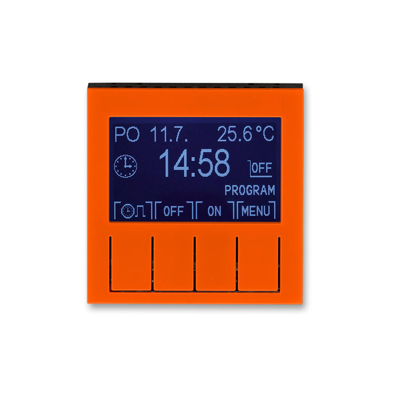 ABB 3292H-A20301 66 Hodiny spínací programovatelné (ovládací jednotka), oranžová/kouř. černá