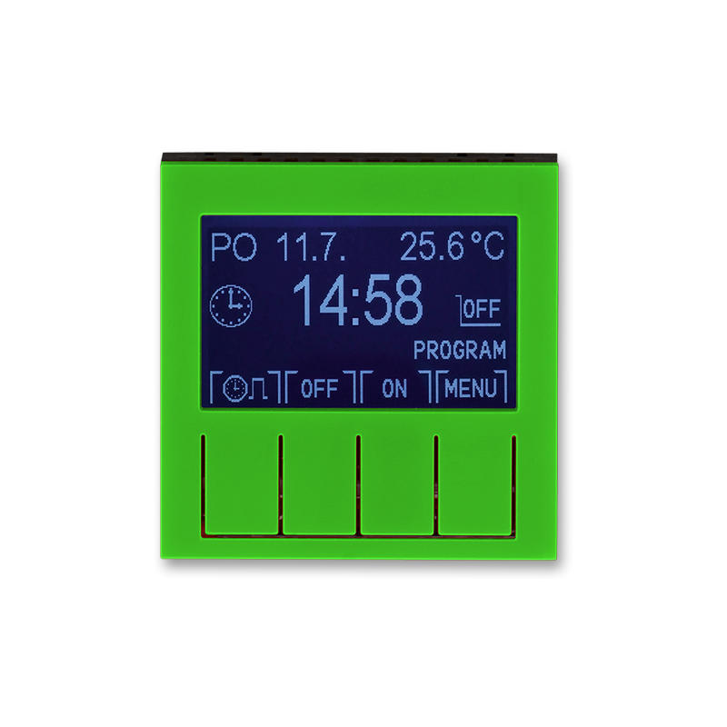 ABB 3292H-A20301 67 Hodiny spínací programovatelné (ovládací jednotka), zelená/kouř. černá