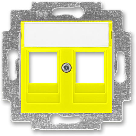 ABB 5014H-A01018 64 Kryt zásuvky komunikační, žlutá