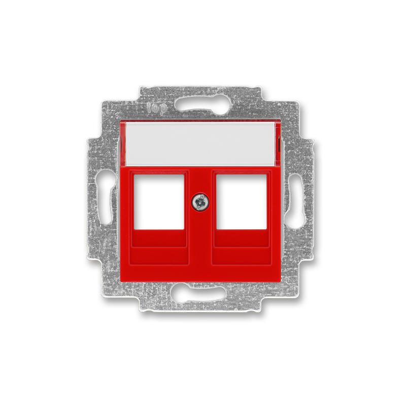 ABB 5014H-A01018 65 Kryt zásuvky komunikační, červená