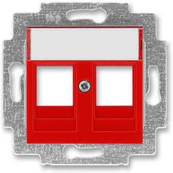 ABB 5014H-A01018 65 Kryt zásuvky komunikační, červená