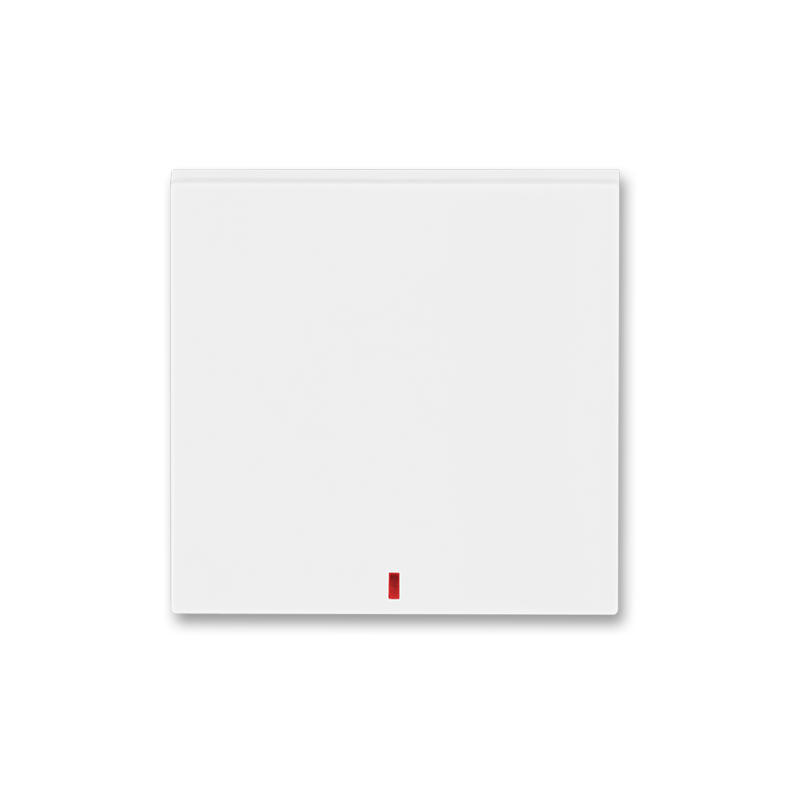 ABB 3559H-A00655 03 Kryt spínače kolébkového s červeným průzorem, bílá/bílá
