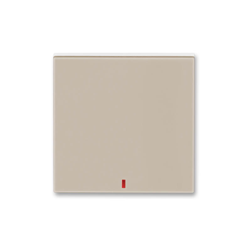 ABB 3559H-A00655 18 Kryt spínače kolébkového s červeným průzorem, macchiato/bílá