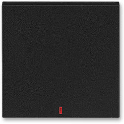 ABB 3559H-A00655 63 Kryt spínače kolébkového s červeným průzorem, onyx/kouřová černá