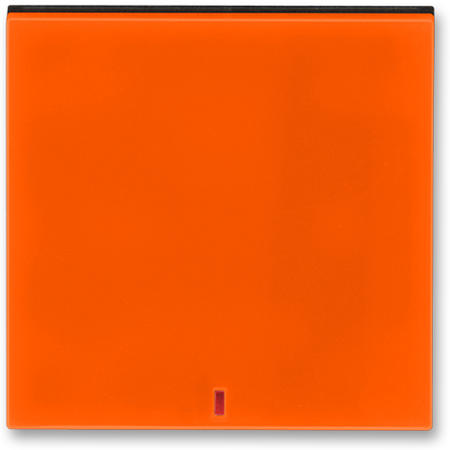 ABB 3559H-A00655 66 Kryt spínače kolébkového s červeným průzorem, oranžová/kouř. černá
