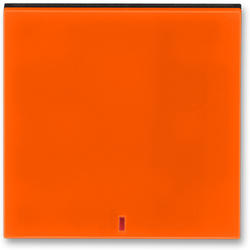 ABB 3559H-A00655 66 Kryt spínače kolébkového s červeným průzorem, oranžová/kouř. černá