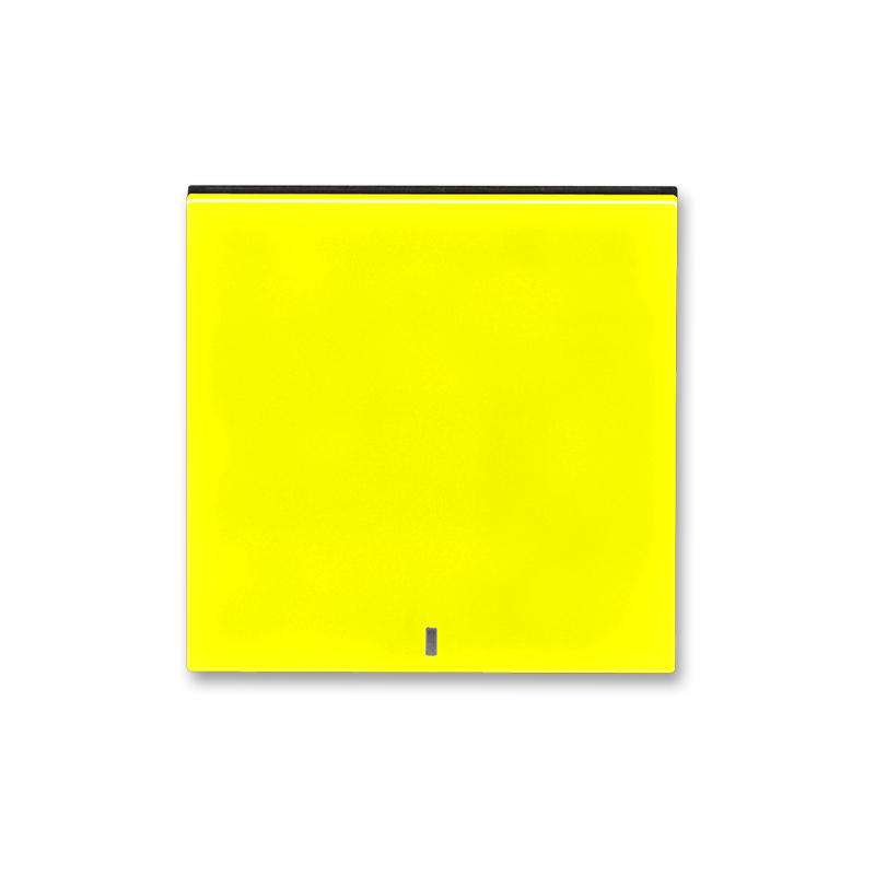 ABB 3559H-A00653 64 Kryt spínače kolébkového s čirým průzorem, žlutá/kouřová černá