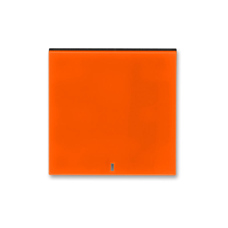 ABB 3559H-A00653 66 Kryt spínače kolébkového s čirým průzorem, oranžová/kouř. černá