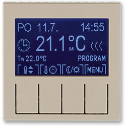 ABB 3292H-A10301 18 Termostat univerzální programovatelný (ovládací jednotka), macchiato/bílá