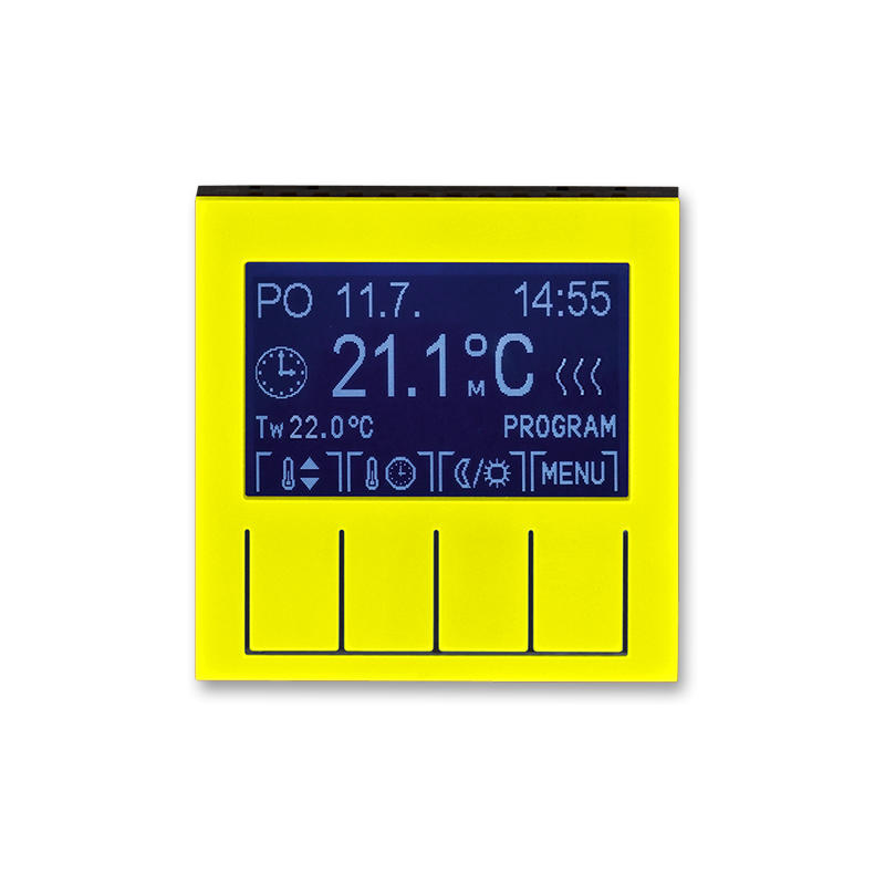ABB 3292H-A10301 64 Termostat univerzální programovatelný (ovládací jednotka), žlutá/kouřová černá