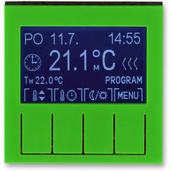 ABB 3292H-A10301 67 Termostat univerzální programovatelný (ovládací jednotka), zelená/kouř. černá