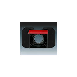 ABB 5530H-C67107 65 Zásuvka centrálního vysávání, červená / kouřová černá