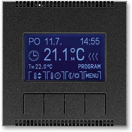 ABB 3292M-A10301 37 Termostat univerzální programovatelný (ovládací jednotka), onyx