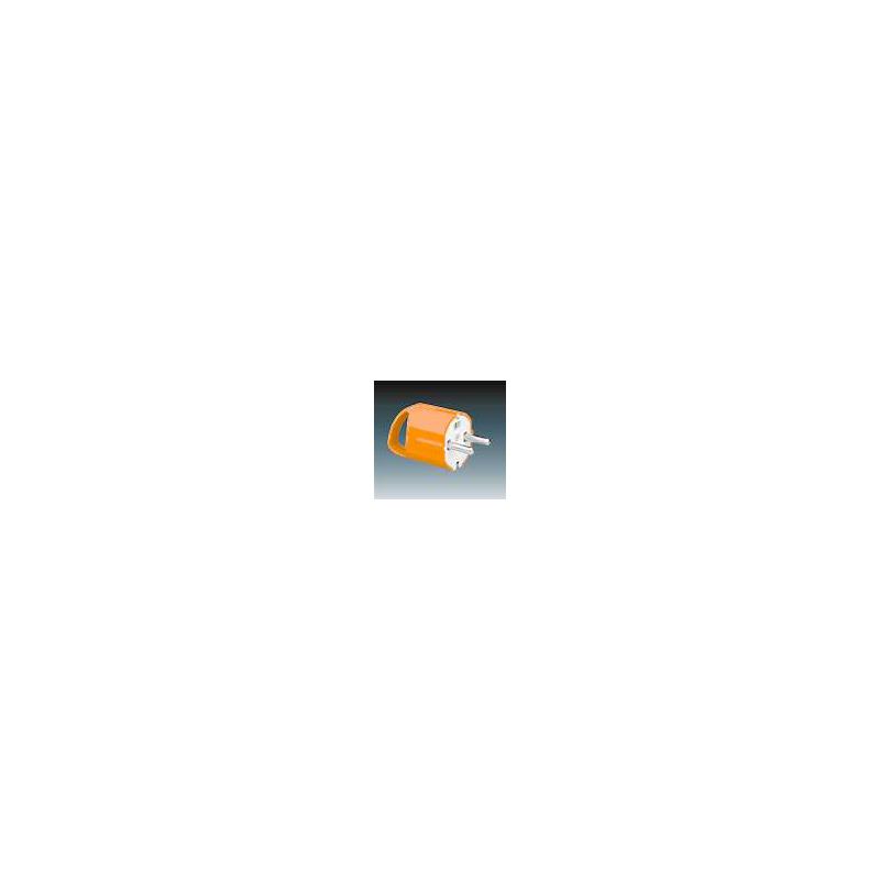 ABB 5537-206 P Vidlice sdružená s ouškem a postranním vývodem, 16 A, oranžová (RAL 2004)
