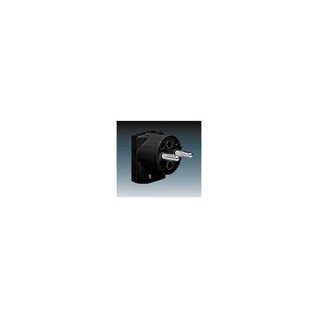 ABB 5536-2159 N Vidlice s postranním vývodem, 16 A, černá