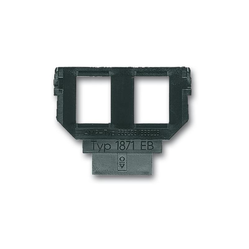 ABB 2CKA001764A0273 Maska nosná s 2 otvory, pro 2 zásuvky RJ keystone (AMP)