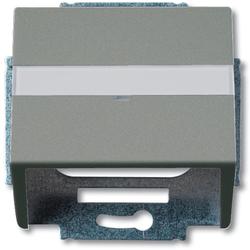 ABB 2CKA001724A4292 Kryt zásuvky komunikační, s popisovým polem (pro nosnou masku), metalická šedá