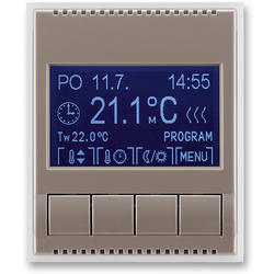 ABB 3292E-A10301 26 Termostat univerzální programovatelný (ovládací jednotka), lungo/mléčná bílá