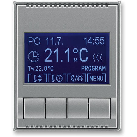 ABB 3292E-A10301 36 Termostat univerzální programovatelný (ovládací jednotka), ocelová