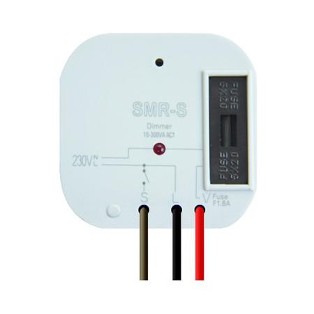 ELKO EP 2351 SMR-S /230V RL stmívač pro montáž pod tlačítko, 3-vodičové připojení (funguje bez NULY), výstup triak +