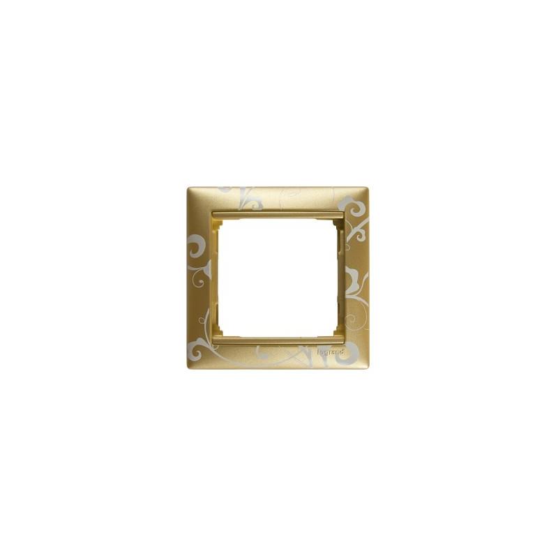Legrand 770020 VALENA rámeček 1p zlato barok
