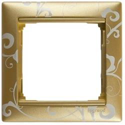 Legrand 770020 VALENA rámeček 1p zlato barok