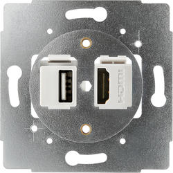 OBZOR DSD 95-00000-0000 Zásuvka USB nabíječka a HDMI