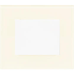 OBZOR DSD 00-00000-1159 Rámeček jednonásobný skleněný DECENTE, smetanově bílý