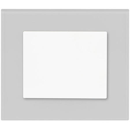OBZOR DSD 00-00000-115E Rámeček jednonásobný skleněný DECENTE, kovově šedý mat