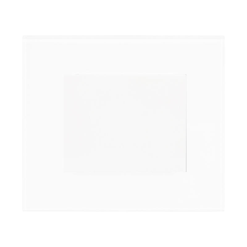 OBZOR DSD 00-00000-115F Rámeček jednonásobný skleněný DECENTE, bílý mat