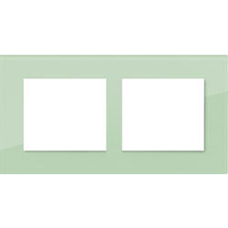 OBZOR DSD 00-00000-1253 Rámeček dvojnásobný skleněný DECENTE, ledově zelený