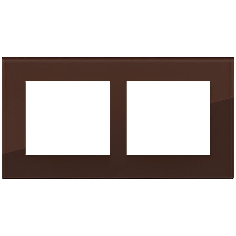 OBZOR DSD 00-00000-1256 Rámeček dvojnásobný skleněný DECENTE, čokoládově hnědý