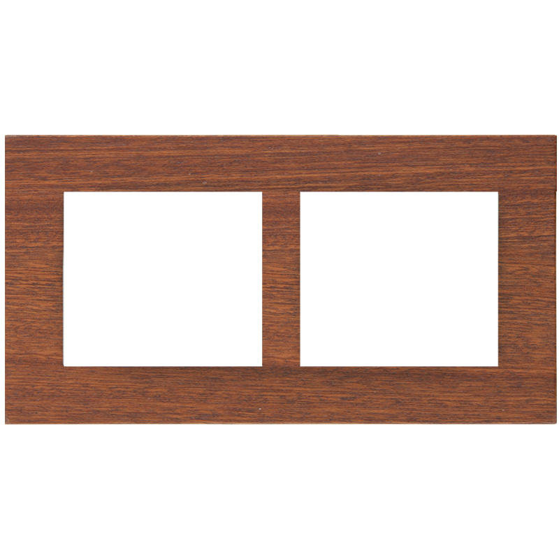 OBZOR DSD 00-00000-1262 Rámeček dvojnásobný dřevěný DECENTE, MDF mahagon
