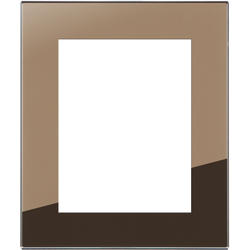 OBZOR DSD 00-00000-825H Rámeček dvojzásuvky skleněný DECENTE, zrcadlo bronz