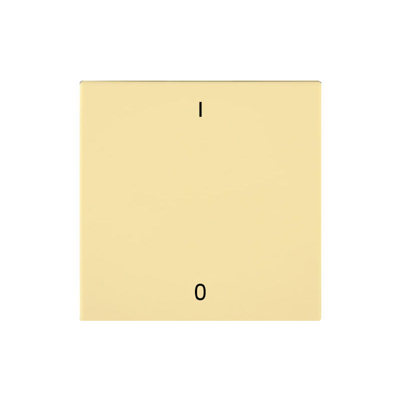 OBZOR DSE 00-01104-000000 Kryt jednoduchý se symbolem 0-1, vanilkově žlutá