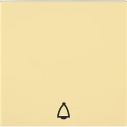 OBZOR DSE 00-01304-000000 Kryt jednoduchý se symbolem zvonku, vanilkově žlutá