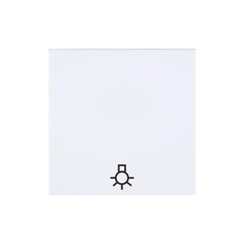 OBZOR DSE 00-01401-000000 Kryt jednoduchý se symbolem světla, sněhově bílý