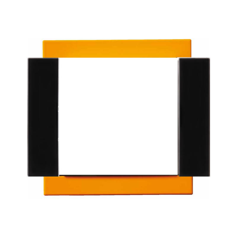 OBZOR DSE 00-00000-110241 Rámeček jednonásobný - boky antracitově černé VARIANT, tropicky oranžový