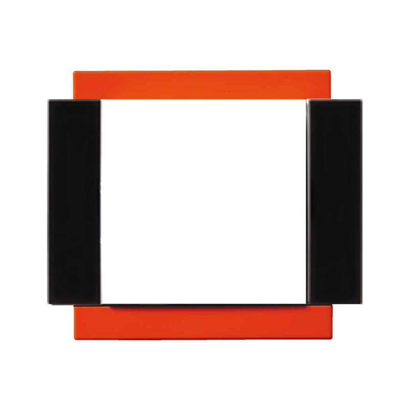 OBZOR DSE 00-00000-110242 Rámeček jednonásobný - boky antracitově černé VARIANT, skořicově oranžový