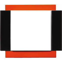 OBZOR DSE 00-00000-110242 Rámeček jednonásobný - boky antracitově černé VARIANT, skořicově oranžový
